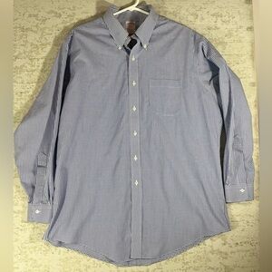BROOKS BROS Traditional Fit, Non-Iron Plaid Button Down Shirt Size 17-34